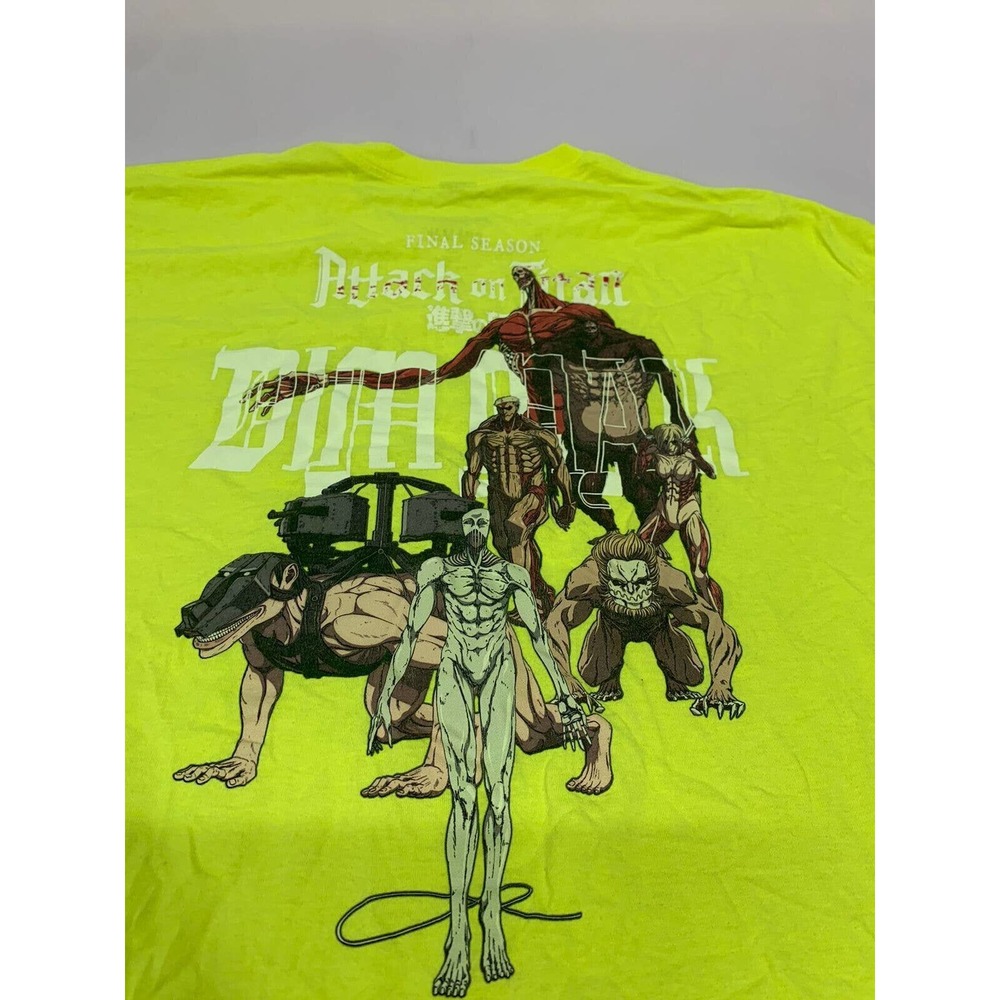 Dim Mak Attck On Titan Shirt Green 2XL Men's  A20